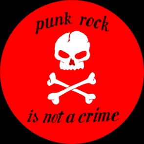 Punkrock is not a crime Button