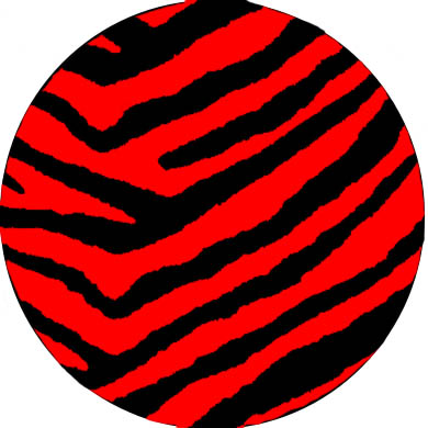 Zebra rot Button
