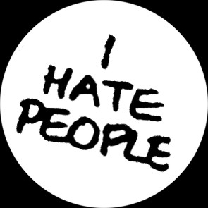 I hate people Button