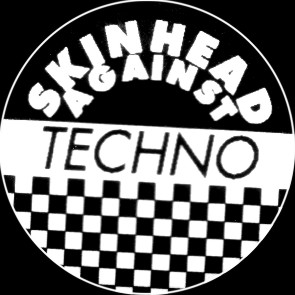 Skinhead against techno Button