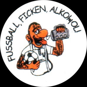 Fußball Ficken Alkohol Button